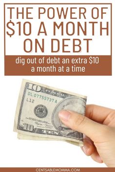 the power of $ 10 a month on debt