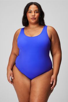 Scoop Tie Back Shaping One-Piece Swimsuit Fabletics blue female Activewear >> Womens >> Swim >> One-Pieces plus Swim Removable Bra Cups Tie-back one-piece swimsuit. Blue Second-skin Swimwear For The Beach, Blue Second-skin Swimwear For Beach, Blue Second-skin Swimwear For Poolside, Female Activewear, Plus Swim, Swim Bra, Seductive Clothes, Blue Swimsuit, Bra Cups