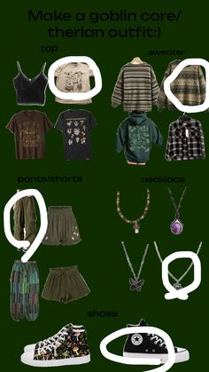 Goblin Core, Short Necklace, Short Pants, Sweater Top, Top Outfits