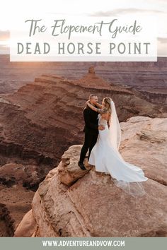 Imagine saying 'I do' amidst the stunning panorama of Moab's Dead Horse Point State Park. With this guide, we'll take you through every step of planning a breathtaking Dead Horse Point wedding, from choosing the perfect location to selecting the most meaningful elements. Your dream desert elopement starts here! State Park Elopement, Moab Wedding, Dead Horse Point State Park, Sunset Elopement, Desert Adventure, Photography Timeline, Desert Elopement