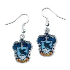 Harry Potter Silver Plated Earrings Ravenclaw - Excellent Pick Harry Potter Jewelry Necklaces, Ravenclaw Gifts, Earrings Harry Potter, Carte Harry Potter, Luna Lovegood Harry Potter, Harry Potter Kostüm, Rowena Ravenclaw, Ravenclaw Crest, Hufflepuff Harry Potter