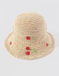 Add a touch of effortless style to your summer wardrobe with our Woven Flower Bucket Hat. Crafted with meticulous attention to detail, this hat exudes charm and offers both protection and fashion-forward flair.Made from high-quality woven materials, this bucket hat is lightweight and breathable, ensuring optimal comfort even on the warmest days. The wide brim provides shade and shields your face from the sun's rays, making it perfect for outdoor activities.The hat features a beautiful woven flow Casual Woven Cloche Hat For Vacation, Braided Straw Hat For Summer, Trendy Woven Straw Bucket Hat, Woven Cloche Hat For Summer, Woven Sun Hat For Picnic, Bohemian Woven Sun Hat For Spring, Spring Straw Bucket Hat With Flat Brim, Straw Bucket Hat With Flat Brim For Spring, Short Brim Boater Hat In Paper Straw For Spring