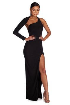 Sleek Off-shoulder Bodycon Dress For Formal Events, Fitted One-shoulder Backless Cocktail Dress, Fitted One Shoulder Backless Cocktail Dress, Evening Off-shoulder Stretch Bodycon Dress, Off-shoulder Stretch Bodycon Evening Dress, Evening Stretch Off-shoulder Bodycon Dress, One Shoulder Stretch Dress For Night Out, One-shoulder Stretch Dress For Night Out, Chic One-sleeve Evening One Shoulder Dress