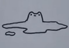 a drawing of a ghost floating in the air