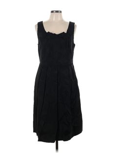 Penta Casual Dress Size: 12 Black Dresses - used. 41% Acetate, 59% Viscose, A-Line, Square, Knee Length, Sleeveless | Penta Casual Dress - A-Line: Black Dresses - Used - Size 12 Elegant Pleated Shift Dress, Knee-length Shift Dress With Lining, Elegant Sleeveless Shift Midi Dress, Elegant Knee-length Shift Sleeveless Dress, Black Casual Dress, Black Dresses Casual, Black Dresses, Black Casual, Casual Dresses For Women