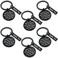 PRICES MAY VARY. Imported Pull On closure Machine Wash Rich Content: you will receive 6 pieces coach keychains, which are available in black color, and printed with the words [Behind every player who believes themselves is a coach who believed in them first], and each coach keychain is designed with a small pendant [thank you], enough quantity to meet your use and replacement needs Proper Size: the size of the round keychain pendant measures about 30 mm/ 1.18 inches, and the [thank you] pendant measures about 8 x 25 mm/ 0.31 x 0.98 inches, lightweight and portable, will not take up too much space, convenient to carry and store Reliable Material: these coach gifts are made of quality stainless steel material, sturdy, safe, reliable, not easy to rust, break or fade, designed with double ring Coach Keychains, Coach Appreciation Gifts, Coach Appreciation, Round Keychain, Soccer Coach, Coach Keychain, Sports Meet, Baseball Coach, Team Coaching