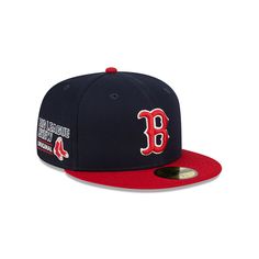 Big League Chew is synonymous with baseball. This Boston Red Sox Big League Chew Team 59FIFTY Fitted Hat from New Era blends America's favorite game with the game's favorite bubblegum. The contrast-color undervisor and Big League Chew embroidered graphic makes this a unique and stylish hat to go along with your game day fit.Big League Chew is synonymous with baseball. This Boston Red Sox Big League Chew Team 59FIFTY Fitted Hat from New Era blends America's favorite game with the game's favorite Navy Flat Bill Hat For Baseball Season, Varsity Hats For Baseball Season, Throwback Hats For Baseball Season Sports Events, Sports Fan Flat Brim Fitted Baseball Hat, Sports Fan Flat Brim Fitted Hat For Baseball Season, Throwback Hats For Baseball Season, Blue Baseball Cap For College During Baseball Season, Navy Flat Brim Baseball Cap, Red Collegiate Fitted Hat For Baseball Season