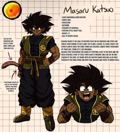 an image of the character masaru katsuo from dragon ball zokue