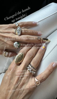 Rings Stacked Ideas, Ring Stacking Ideas, Rings Stacked, Pinky Rings, Ring Stacking