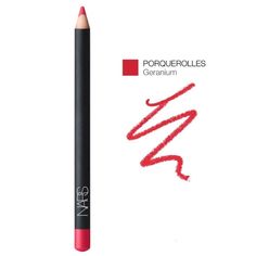 Nars Precision Lip Liner Porquerolles Full Size .04 Oz (Pinky Red) A Longwearing High Pigment Pencil Liner With A Matte Finish. New / Unused In Original Box. Nars Rikugien, Nars Dolce Vita, Nars Lip Pencil, Nars Lipgloss, Nars Lip, Lip Liner Colors, Pencil Liner, Nars Makeup, Lip Crayons