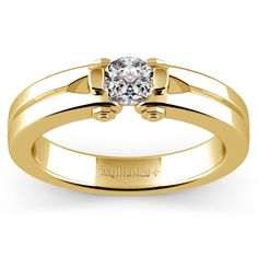 Perses Solitaire Mangagement™ Ring in Yellow Gold (1/2 ctw) | Brilliance.com Top Ten Bracelets #0 Perses Titan God, Men's Engagement Rings, Mens Engagement Rings, Mens Engagement Ring, Engagement Rings Unique, Tiffany Engagement Ring, Round Halo Engagement Rings, Round Solitaire Engagement Ring, Elegant Engagement Rings