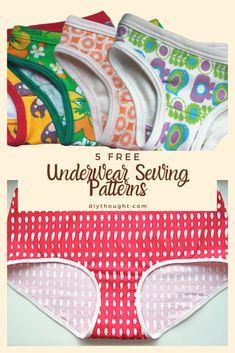 Panty Sewing, Panties Pattern, Hipster Pattern, Sew Ins, Diy Projects For Kids, Simplifying Life, Clothes Crafts