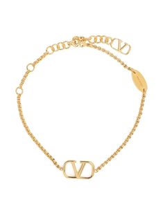 Gold-tone metal VLOGO plaque bracelet from VALENTINO GARAVANI featuring bead chain, spring-ring fastening and maxi VLOGO Signature. Silver Bracelets For Men, Signature Bracelet, Bead Chain, Gold Bracelet Chain, Shopping Basket, Bracelet Gold, Gold Tone Metal, Beaded Chain, Spring Rings