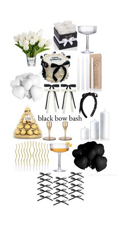 Black And White Party, 21st Bday Ideas, Happy Birthday Decor, Bow Party, Simple Birthday Decorations, Birthday Dinner Party, Cute Birthday Ideas, 31st Birthday, 23rd Birthday