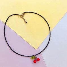 Stray kids Jeongin inspired necklace | black cherry necklace | Yang Jeong-in black choker | kpop korean style | asian fashion idol jewelry Cute Black Choker Necklace, Cute Adjustable Black Choker, Black Kpop Style Necklace For Gift, Jeong In, Cherry Necklace, Fashion Idol, Inspired Necklace, Black Choker, Necklace Black