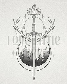 Stag Of Terrasen, Throne Of Glass And Acotar Tattoo, Throne Of Glass Terrasen Symbol, Terrasen Tog Tattoo, Thrown Of Glass Tattoos, Throne If Glass Tattoo, No Way Home Tattoo, Goldryn Tattoo Tog