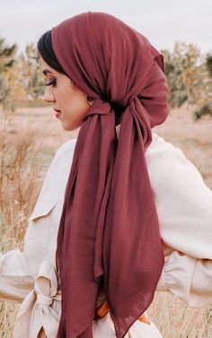 Hijab Turban Style, Estilo Hijab, Turban Hijab, Stile Hijab, Head Wrap Styles, Hair Wrap Scarf, Hijab Style Tutorial, Tutorial Hijab, Mode Turban