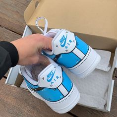 🔥 Brand New 👟 Authentic Sneakers 💫 Every pair is hand painted to order. ✨ Best quality waterproof and scratch-proof paints used. 🎁 Treat the shoes as art as they are delicate and special. 💌 We accept custom orders. Kindly drop a message for the same. Custom Sneakers With Waterproof Paint For Sports, Custom Sports Sneakers With Waterproof Paint, Artistic Blue Sneakers For Streetwear, Blue Custom Sneakers With Waterproof Paint, White Custom Sneakers With Waterproof Paint For Sports, Blue Custom Artwork High-top Sneakers, Artistic Blue Custom Sneakers With Waterproof Paint, Blue High-top Sneakers With Custom Artwork, Custom Waterproof Lace-up Sneakers For Sports