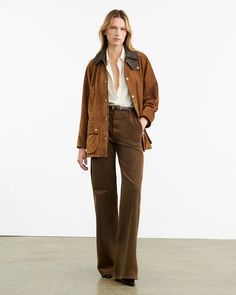 ANNA CORDUROY PANT Curdoroy Pants Outfit Womens Brown, What Goes With Brown Pants, Wide Leg Corduroy Pants With Patch Pockets, Classic Wide Leg Corduroy Pants, Fall Corduroy Workwear Pants, Fall Corduroy Pants With Patch Pockets, Fall Corduroy Wide Leg Pants With Pockets, Corduroy Pants For Fall Workwear, Corduroy Work Pants With Welt Pockets