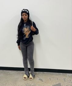 Jeans And Hoodie Outfit Black Women, Movie Outfits Ideas, Pretty Girl Outfits For School, Black Jean Jacket Outfits Black Women, Cute Everyday Outfits Black Women, Black Cat 4s Outfit Baddie, Hoodie Fits Black Women, Cargo Fits