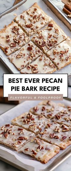 the best ever pecan pie bark recipe