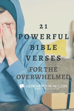 Life has a way of rearing a big ugly boot and kicking you sometimes. To help you when that happens, here are 21 powerful Bible verses for when you're overwhelmed. Plus, there are free printable scripture cards to take with you. #faith #bible #bibleverses #overwhelmed #simpletheology #simpletheologymessylife Bible Verse For Moving On, Free Printable Scripture Cards, Free Printable Scripture, Bible Verses For When, Free Scripture Printables, Bible Verse List, Printable Scripture, Christian Pins, Powerful Bible Verses