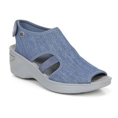 Brand New In Box Womens Velcro Sandals Small Platform Like Heel Very Comfy Sole? Sz 9.5 Bzees Shoes, Blue Wedge Sandals, Velcro Sandals, Denim Sandals, Sporty Sandal, Yellow Sandals, Womens Sandals Wedges, Black Wedge Sandals, Womens Ballet Flats