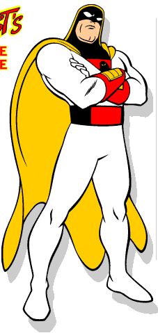 an image of a cartoon character that is wearing a cape and standing with his arms crossed