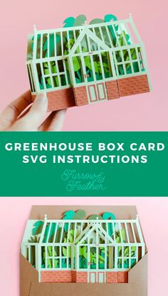 the green house box card svg instructions