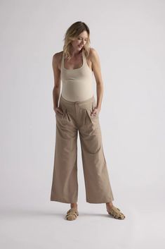 Emily Pant Effortless Everyday Bottoms For Fall, Chic Relaxed Fit Pants For Everyday, Chic Relaxed Fit Everyday Pants, Chic Wide Leg Pants For Everyday Spring Wear, Chic Wide Leg Pants For Spring, Versatile Bottoms With Elastic Waistband For Work, Effortless Workwear Bottoms With Elastic Waistband, Chic Workwear Pants With Comfort Waistband, Effortless Bottoms With Elastic Waistband For Work