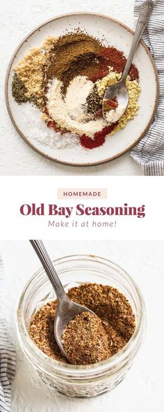 homemade old bay seasoning recipe in a glass bowl