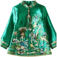 Find Women Chinese Embroidery Stand Collar Imitated Silk Satin Coat Jacket Vintage on eBay in the category Clothing, Shoes & Accessories>Women>Women's Clothing>Coats, Jackets & Vests. Floral Embroidered Stand Collar Outerwear For Spring, Spring Outerwear With Floral Embroidery And Stand Collar, Traditional Long Sleeve Spring Outerwear, Traditional Long Sleeve Outerwear For Spring, Embroidered Cotton Outerwear With Stand Collar, Spring Outerwear With Stand Collar And Multicolor Embroidery, Spring Outerwear With Multicolor Embroidery And Stand Collar, Traditional Spring Outerwear With Stand Collar, Traditional Outerwear With Stand Collar For Spring