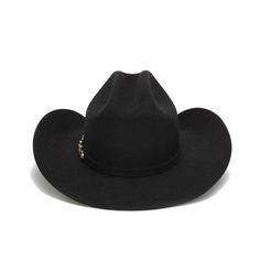 Stampede Hats | 100X Wool Felt Black Cowboy Hat with Silver Tone Buckle | Hats Unlimited Rodeo Hat With Screw-down Crown, Solid Color Hat For Rodeo, One Size Fits Most, Solid Color Hat Bands For Rodeo, One Size, Fitted Cap For Rodeo, Fitted Cap Felt Hat For Rodeo, Classic Cap For Rodeo, Classic Felt Cap Hat One Size Fits Most, Classic One Size Fits Most Felt Cap, Classic Felt Cap Hat For Country Events