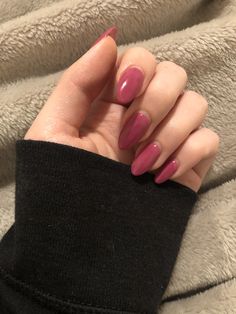 Red Mauve Nails, Burnt Pink Nails, Matte Solid Color Nails, Soft Mauve Nails, Mute Pink Nails, Darker Pink Nails, Mauve Rose Nails, Rose Mauve Nails, Minimal Pink Nails