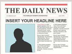 the daily news is displayed in front of a white background with an image of a man's face