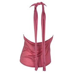 Presenting a fabulous bright pink Gucci knit halter top, designed by Tom Ford. From the late 1990s, this top features a v-neckline, exposed back, and tie at the neck. From over 20 years ago, this top is made complete with the original tags still attached. Add this elevated Gucci by Tom Ford closet staple to your wardrobe! Approximate measurements: Size - XL Bust: free Waist: 30 - 34" Chic Gucci Luxury Tops, Luxury Gucci Summer Top, Chic Luxury Gucci Tops, Luxury Sleeveless Gucci Tops, Elegant Sleeveless Gucci Top, Chic Gucci Evening Tops, Casual Pink Gucci Top, Gucci Knit, Gucci By Tom Ford