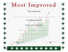 a certificate that has been made to look like a bar graph with the words most approved