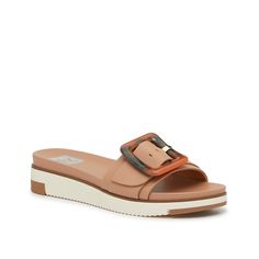 DV by Dolce Vita-Caster Sandal Slide into a classic summertime style with the Caster sandal from DV by Dolce Vita. The classic silhouette is a simple slide, complete with a slight wedge heel and an oversized buckle detail. Modern Brown Slides For Vacation, Modern Beach Slides With Buckle Closure, Modern Slides With Buckle Closure For Beach, Brown Slides For Spring, Modern Slide Footbed Sandals For Beach, Modern Beach Footbed Slide Sandals, Modern Beach Slide Footbed Sandals, Brown Spring Slides, Modern Beige Sandals For The Beach