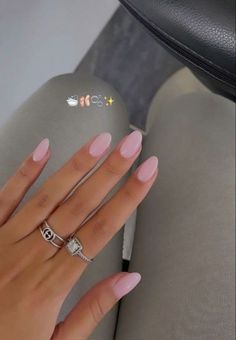 manicure favs from amazon! #nails #gelnails #nailinspo #nailinspiration #manicure #frenchtips #pinknails #nautralnails #nailcare #nailsalon #summernails #springnails #trendynails #naildesign #nailart Milky Pink Nails, Paznokcie Hello Kitty, Summery Nails, Basic Nails