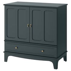 an armoire with two doors and three drawers