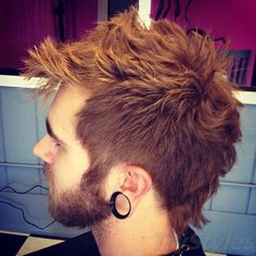 Short Hair Mohawk, Haircut Men, Blonde Haircuts, Mohawk Hairstyles, Haircut Inspiration, Punk Hair, Faux Hawk