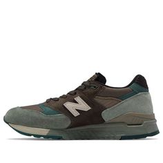 New Balance 998 Made in USA 'Brown Teal' M998AWA New Balance High-top Sneakers With Vibram Sole, New Balance Urban Outdoor Sneakers, New Balance Urban Sneakers For Outdoor, Urban New Balance Sneakers For Outdoor, Casual Brown New Balance Running Shoes, Brown High-top New Balance Sneakers, New Balance Brown High-top Sneakers, New Balance Casual Outdoor Sneakers, Casual New Balance Sneakers For Outdoor