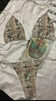 Fairy Grunge Bathing Suit, Y2k Bathing Suit, Unique Bathing Suits, Unique Bikinis, Y2k Swimsuit, Queen Outfit, Concept Clothing