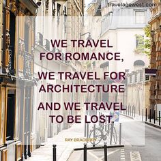 a quote from ray brad about travel