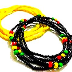 Summer Waist Bead Chains Colorful Waist Belly Beads African Body Chains Bikini Jewelry For Women And These Waist Beads Are On An Elastic Thread So They Are Easy To Put On Or Take Off; You Can Also Use These Waist Beads As A Bracelet, Necklace Material: Glass Seed Bead Summer Beaded Necklace With Black Round Beads, Summer Black Beaded Round Necklaces, Multicolor Beaded Bracelets With Black Beads For Beach, Casual Yellow Beaded Necklaces With Round Beads, Adjustable Multicolor Beaded Chain Waist Beads, Trendy Multicolor Beaded Bracelets With Black Beads, Casual Yellow Beaded Chain Jewelry, Multicolor Jewelry With Black Beads For Summer, Summer Multicolor Jewelry With Black Beads