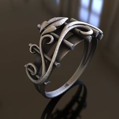 Introducing our exquisite handcrafted 925 Sterling Silver Leaf Branch Ring, an accessory inspired by the enchanting beauty of nature. This unique ring features an intricate leaf branch design, expertly crafted from high-quality, solid 925 sterling silver to ensure durability and longevity. Our Leaf Branch Ring is a unisex accessory, making it an ideal choice for both men and women who appreciate the captivating allure of the natural world. Its detailed design serves as a daily reminder of the be Artistic Sterling Silver Rings With Artistic Design, Art Nouveau Sterling Silver Rings As A Gift, Art Nouveau Sterling Silver Rings As Gift, Art Nouveau Sterling Silver Gift Rings, Sterling Silver Ring With Artistic Design, Adjustable Sterling Silver Jewelry With Artistic Design, Elegant Sterling Silver Ring With Artistic Design, Elegant Rings With Artistic Design For Gift, Silver Art Nouveau Ring As Gift