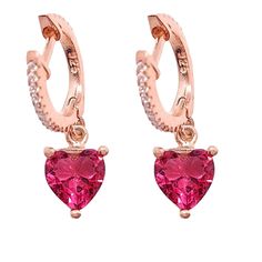 * 925 sterling silver has garnet, aquamarine and emerald gemstone options, * 18k rose gold vermeil, * The heart dangle earrings have also tiny round cut cubic zirconia gemstones, * Water and tarnish resistant, nickel free, * The heart charm's length 8 mm / 0.314 inches, width 7 mm / 0.275 inches, * Drop length 2.5 cm / 0.98 inches, * Handmade jewelry for women. Heart Hoops Indulge in timeless elegance with our exquisite heart hoop earrings. Crafted with precision and care, these earrings feature Rose Gold Ruby Earrings For Gifts, Heart Hoop Earrings, Handmade Heart, Heart Dangle Earrings, Gifts For Your Girlfriend, Huggie Earrings, Aquamarine Gemstone, Red Blue Green, Emerald Gemstone