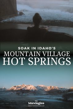 an advertisement for the mountain village hot springs