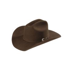 Style number: JF0342RDEO-CHOC. Chocolate brown western hat. 3X quality felt material. Self band with three-piece silver-tone buckle set. Leather sweatband. Satin crown lining. Cattleman crease. 4 5/8" crown. 3 3/4" brim. Western Hat, Male Eyes, Felt Material, Western Hats, Cowgirl Hats, Three Piece, Chocolate Brown, Rodeo, Silver Tone