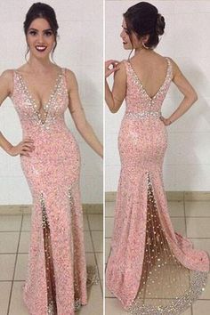 Split Prom Dresses, Prom Dress Evening, Mermaid Prom Dress, Cocktail Dress Prom, Pink Prom Dress, Prom Dresses For Sale, Prom Suits, Dresses Cheap, Pink Prom